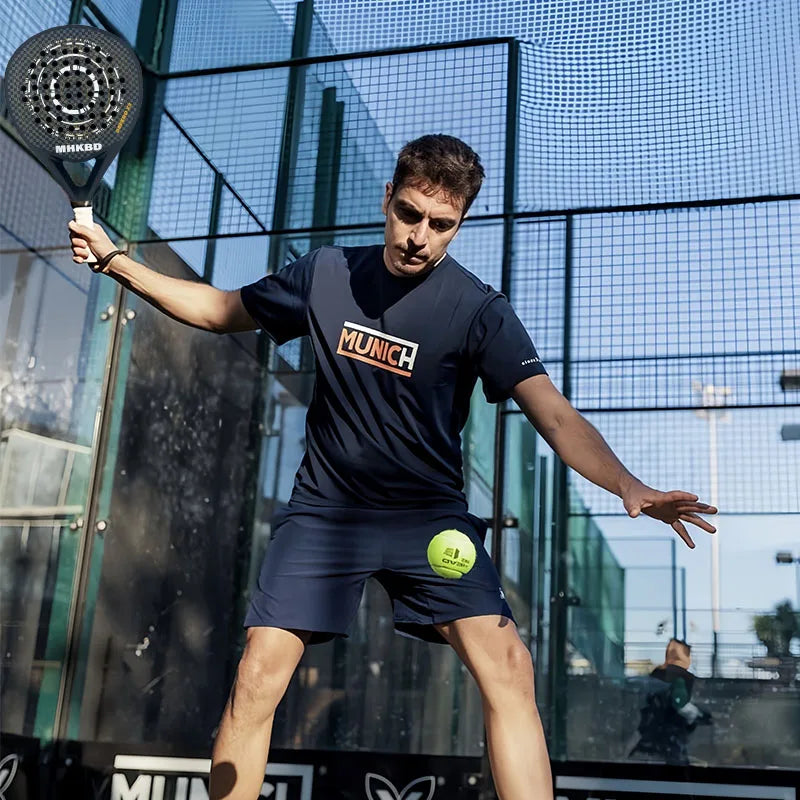 MKHBD Carbon‑Surface EVA Foam Padel Racket with Protective Cover — Lightweight Control Paddle